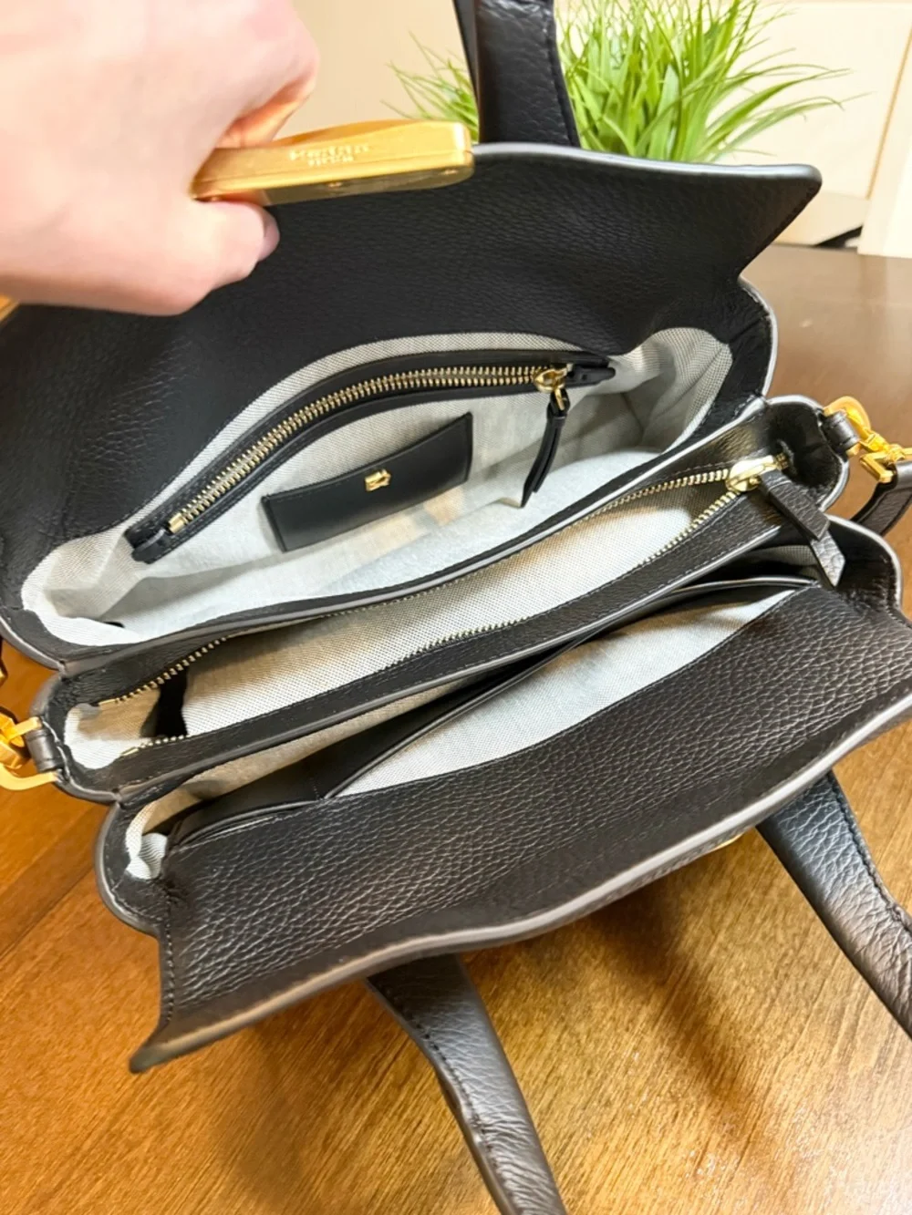 Donna Karen Amagansett Leather Satchel - Picture 4 of 7